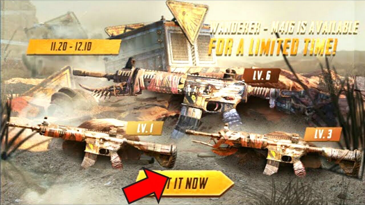 New Lucky Spin M416 Wandered Upgraded To Max Level ð¥ - PUBG Mobile - 