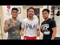 Sparring day ni Kuya Manny Pacquiao| takbo muna kami sa bundok