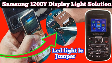 Samsung 1200Y Display Light Solution 2024/ Samsung 1200y display light ic jumper/#displaylightjumper