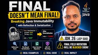 Final Keyword is a Lie? Breaking Java Immutability with Reflection & Serialization (JDK 26 Warning)