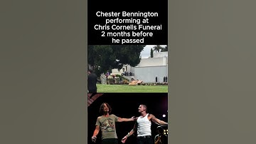 Chester Bennington of Linkin Park singing at Chris Cornell of Soundgarden