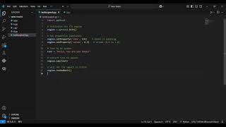 text to speech by pyttsx3 in #python