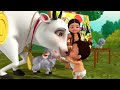 ಹಸು ಹೇಳುತ್ತದೆ - ಮೂ ಮೂ ಮೂ -Domestic Animals | Kannada Rhymes for Children | Infobells