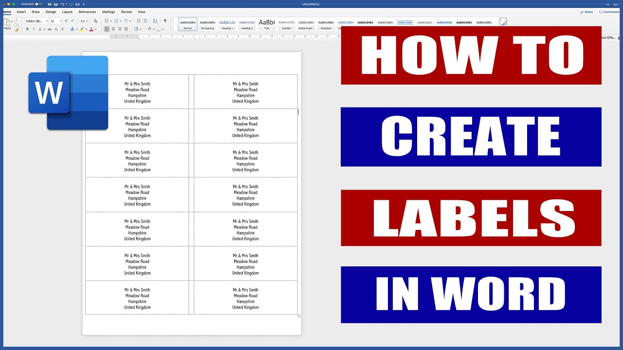 How To Print Labels From Word - Get What You Need For Free