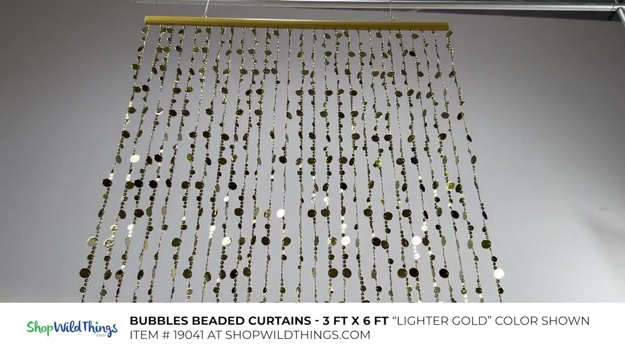 Metallic Bubbles Beaded Curtain – Stunning Acrylic Bubble Backdrop for Events & Home Décor