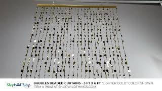 Metallic Bubbles Beaded Curtain – Stunning Acrylic Bubble Backdrop for Events & Home Décor