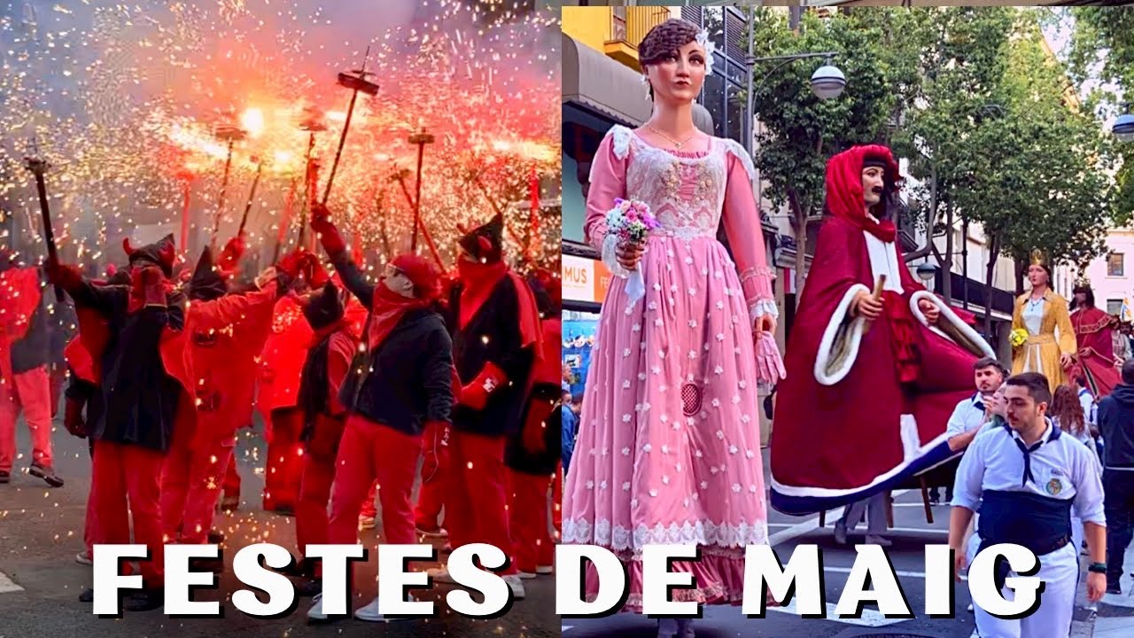Festes de Maig Badalona 2023 Séquito de la Ciudad - Firerun & Giants Parade