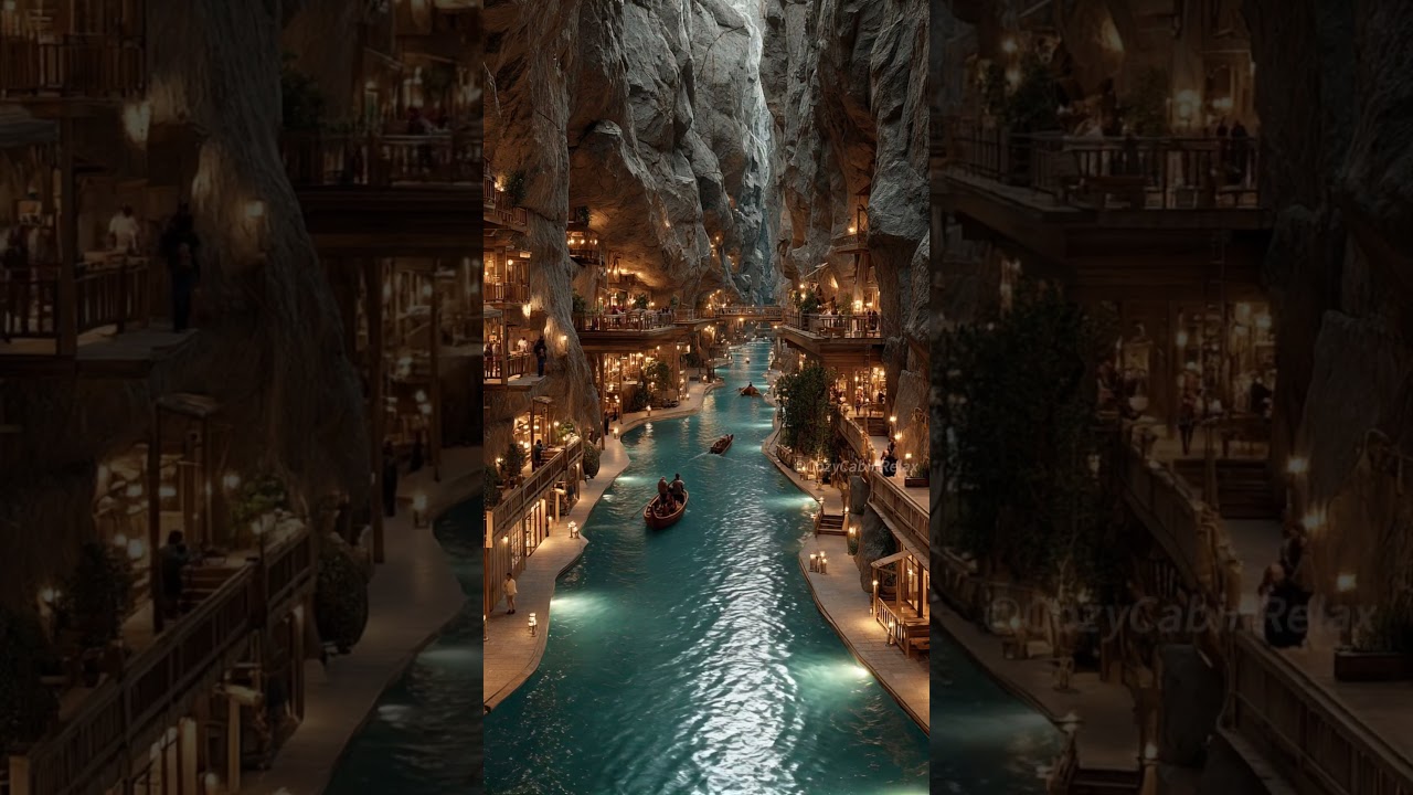 These Malls Are Built in a Canyon! 😲 | AI-Generated Wonders