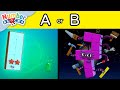 Escolha A ou B | Jogos para crianças | Blocos de números e letras | Numberblocks em português