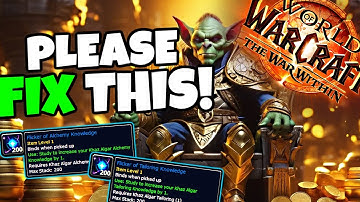 Profession Knowledge Points Catch-Up System in The War Within - What Can Be Done BETTER!