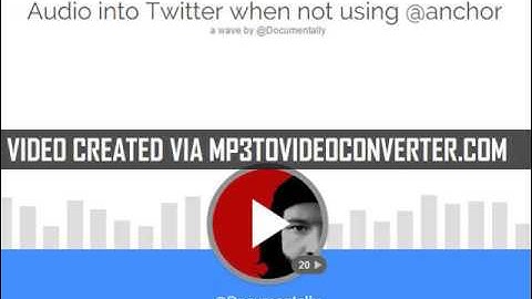 Documentally on how to convert audio into twitter video using voice recorder pro 7