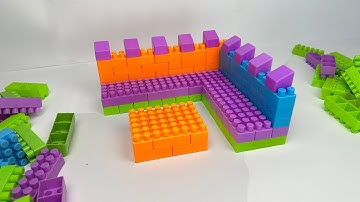 Satisfying ASMR: Build a Lego Sofa & Table - Relaxing Block game