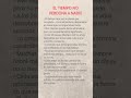EL TIEMPO NO PERDONA A NADIE