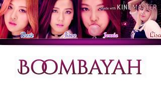 Video thumbnail of "Boombayah by Blackpink lyrics(Colour coded lyrics with english translation)~ Angelic Lyrics"