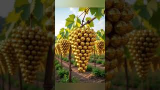 "Magical Golden Grapes in a Vineyard 🌟🍇 | #aishorts