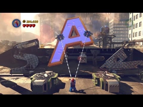 LEGO Marvel Super Heroes 100% Guide #1 - Sand Central Station (All 10 Minikits, Stan Lee in Peril)