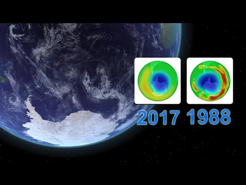 Ozone hole over Antarctica shrinks to smallest since 1988