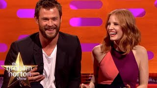 Chris Hemsworth Tried Regifting Jessica Chastain’s Gift Back To Her | The Graham Norton Show