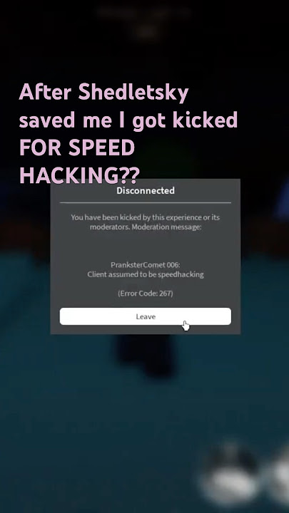 Kicked for “speed hacking” #forsaken #guest1337 #roblox