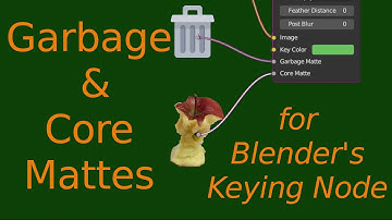 Garbage & Core Mattes for Green Screen Removal in Blender (a.k.a Chroma Key, 40)