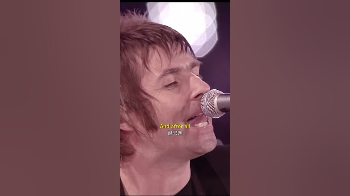 런던 올림픽 폐막식에서 Wonderwall 부르는 리암