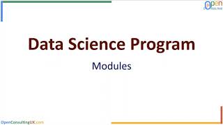 Data Science Program | Modules covered