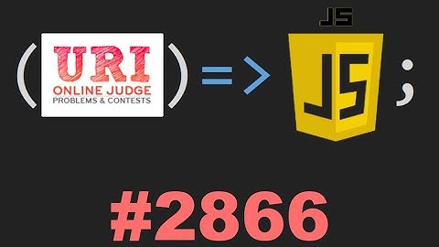 LÓGICA DE PROGRAMAÇÃO - URI 2866 - JAVASCRIPT