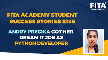 Python Training in Chennai Student Andry Precika Got his Dream Job in Python