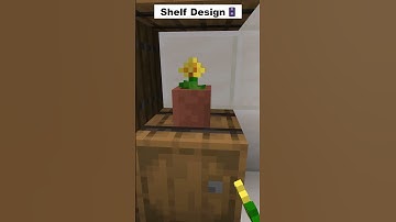 【Minecraft】Easy Shelf Design🗄️　　　　　　　　　　　#Minecraft #MinecraftTutorial #MinecraftBuilds
