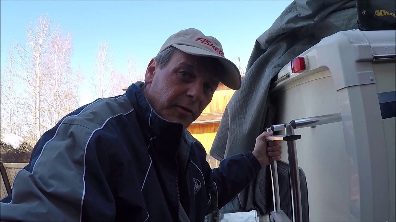 Removing the RV cover and getting ready for summer 2018 in Fairbanks