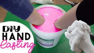 How to Cast Your Hand Sculpture for Couples Using Luna Bean Keepsake DIY Hands Casting at Home