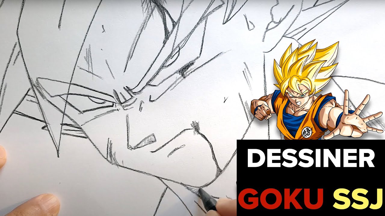 How to Draw Goku Super Saiyan from Dragon Ball Z (Dragon Ball Z