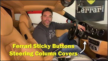 Ferrari DIY Sticky Buttons Fix - Steering Column Covers