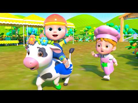 Lola the Cow + Old MacDonald Had a Farm | Farm Animals | GoBooBoo in English