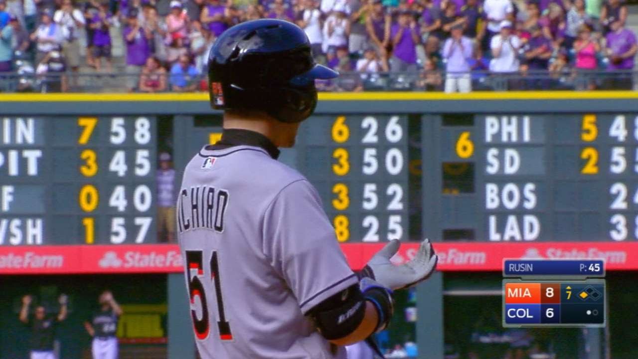 Ichiro Suzuki honored with collage showing 1st 3,000 hits