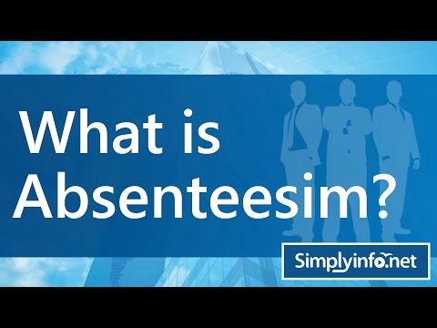 Video: Ce înseamnă absentismul?