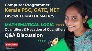 Q&A Discussions on Quantifiers & Negation | Kerala PSC, GATE, NET #cseforkpsc #studywithclick #click