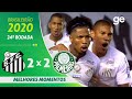 SANTOS 2 X 2 PALMEIRAS | MELHORES MOMENTOS | 24ª RODADA BRASILEIRÃO 2020 | ge.globo