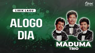 Trio Maduma - Alogo Dia (Video Lirik)