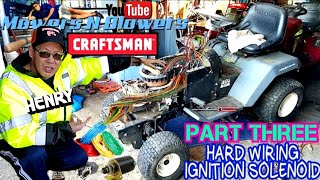 20 CRAFTSMAN LT1000 42 HYDRO LAWN TRACTOR HARD WIRING IGNITION SWITCH SOLENOID MAGNETO REPAIR FIX
