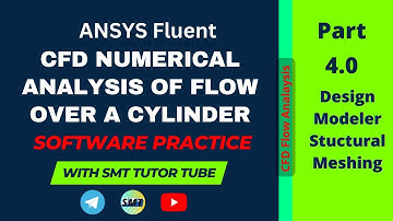 ANSYS Fluent~ CFD Numerical analysis flow over a cylinder| DesignModeler Structural Meshing Part 4.0