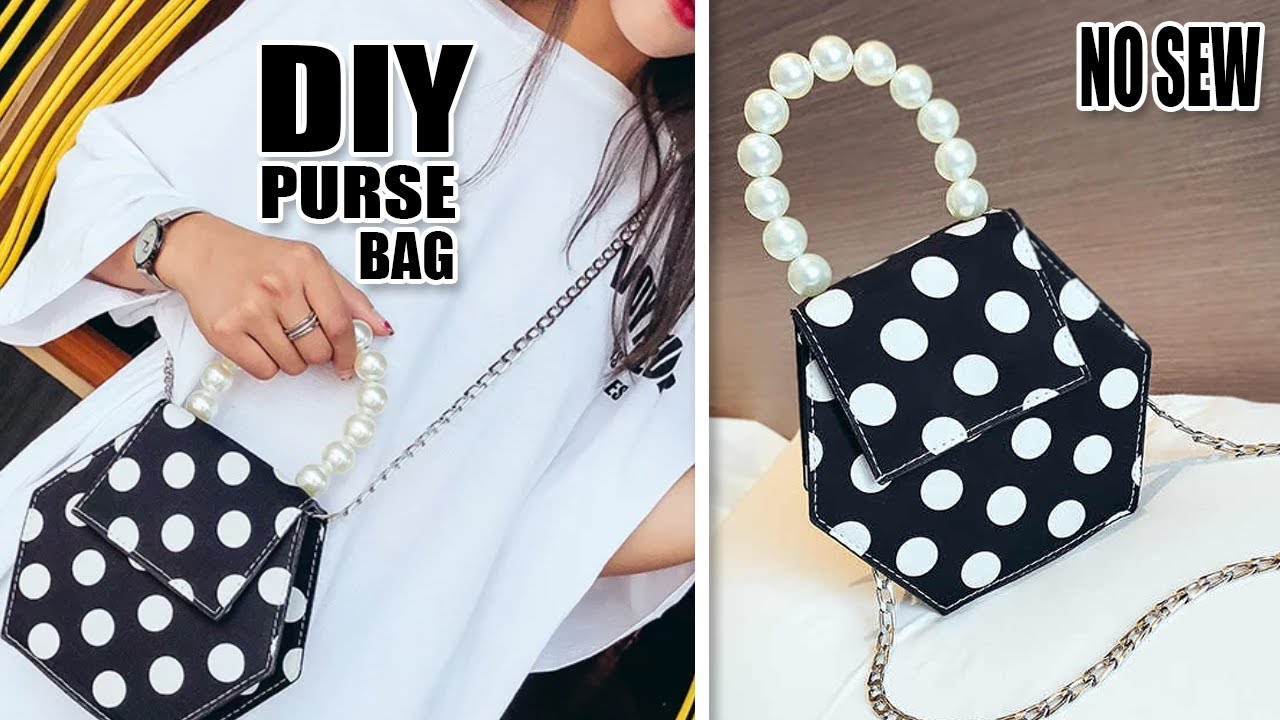 FANTASTIC DIY PURSE BAG DESIGN // Handmade Pearl Dotted Bag