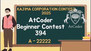 AtCoder Beginner Contest 394 - A - 22222