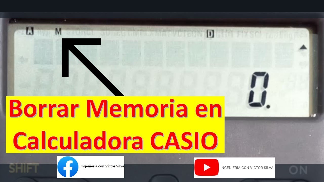 Borrar Memoria de Calculadora CASIO #Shorts - YouTube
