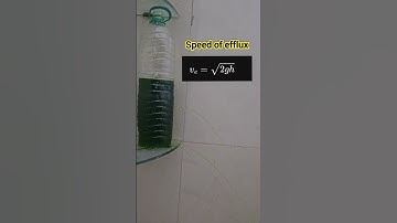 Speed of efflux #experiements #physics #scienceexperiment #waterexperiments #shorts #ytshorts #yt