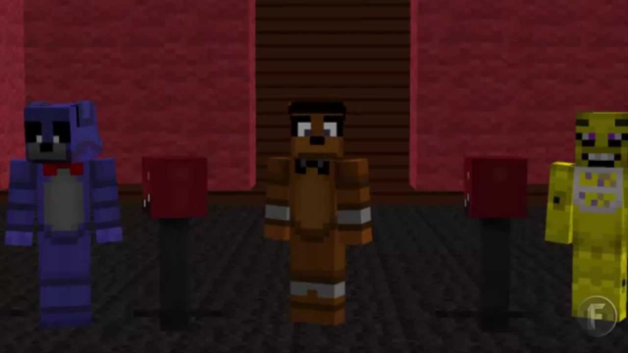 Remixes in Minecraft: #1 - FIVE NIGHTS AT FREDDY'S SONG! by:The Living ...