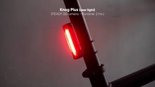 REAR BIKE LIGHT DEMO: Knog Plus