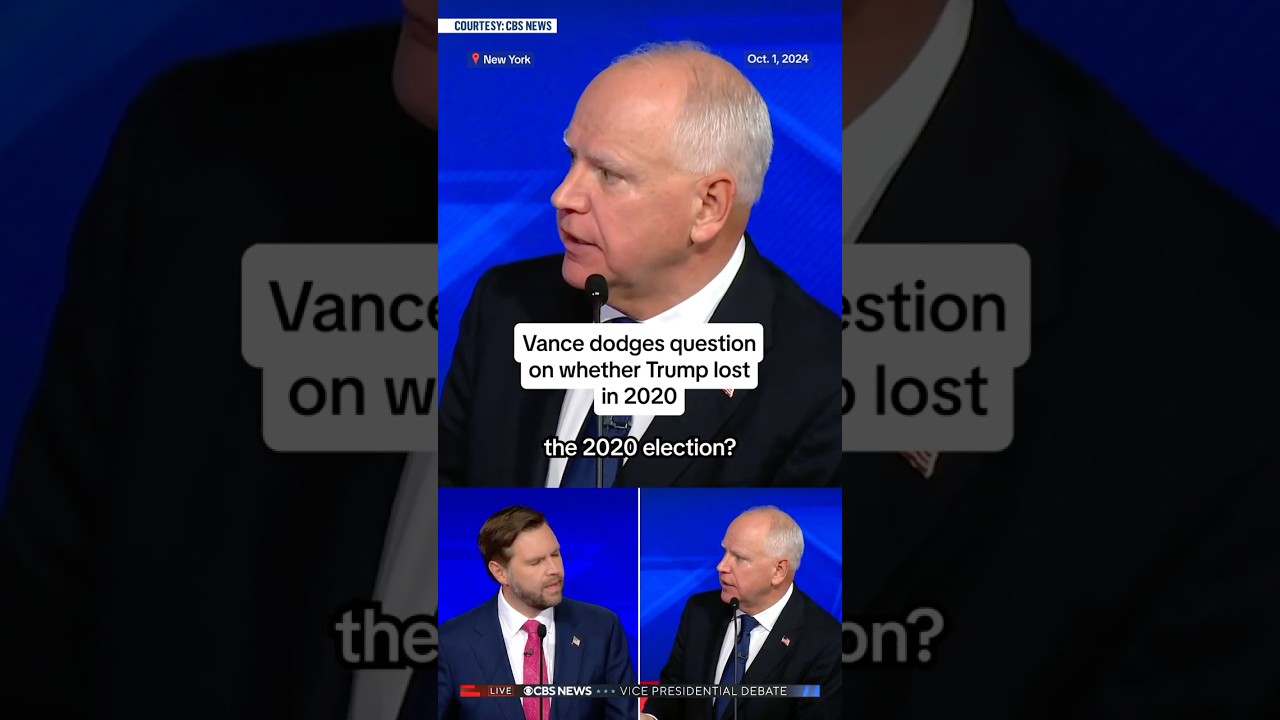 Vance dodges question on whether Trump lost in 2020 Vance dodges question on whether Trump lost in 2020