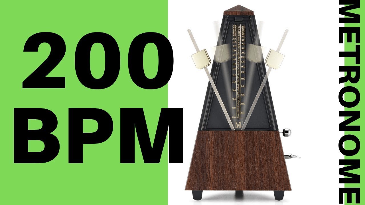 200 BPM Metronome - Click Track 200 