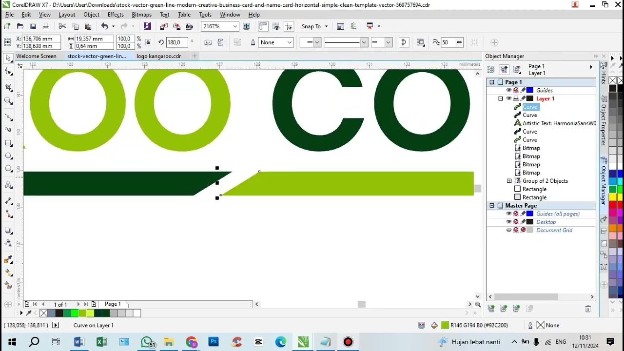 2  Desain Kartu Nama